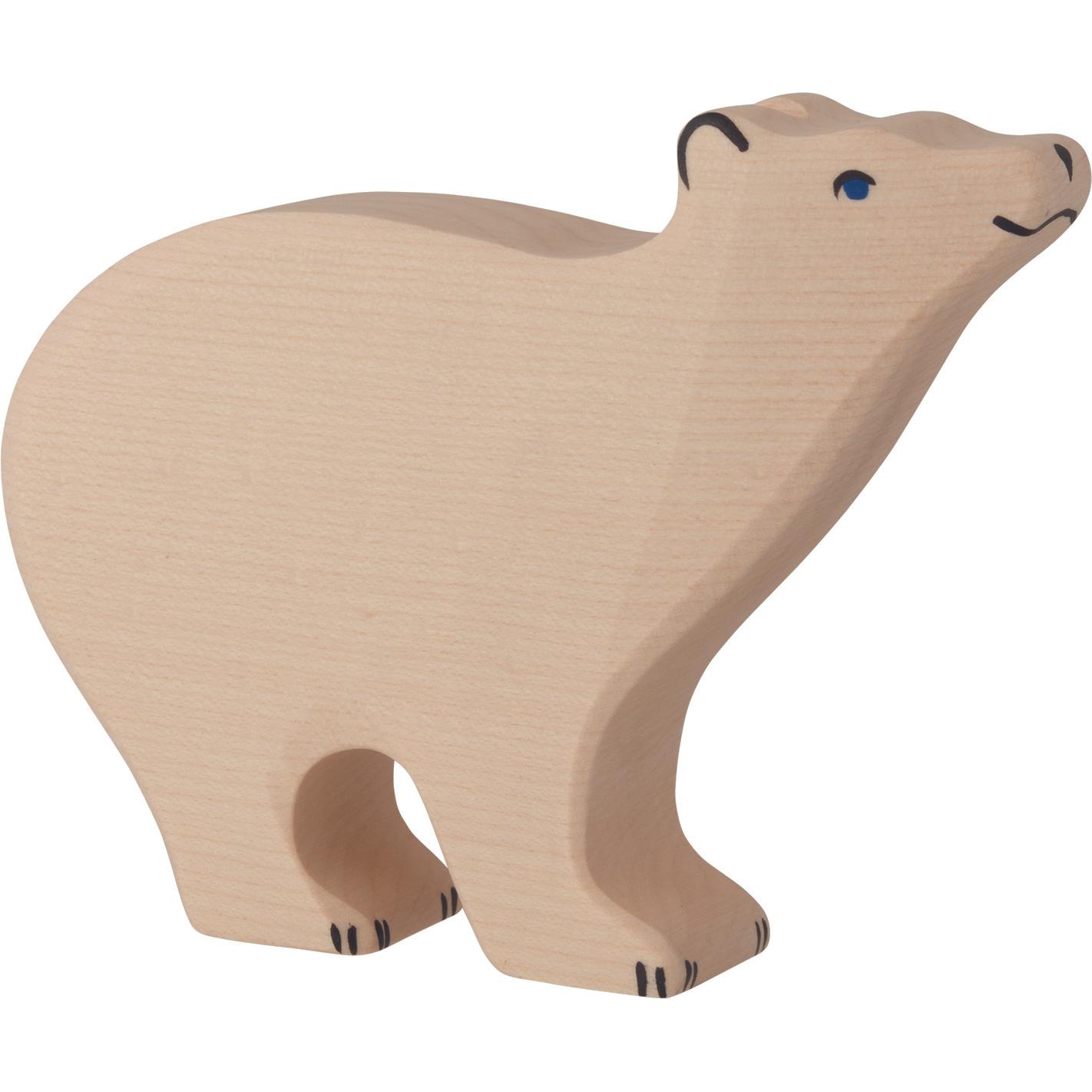 Holztiger Eisbär