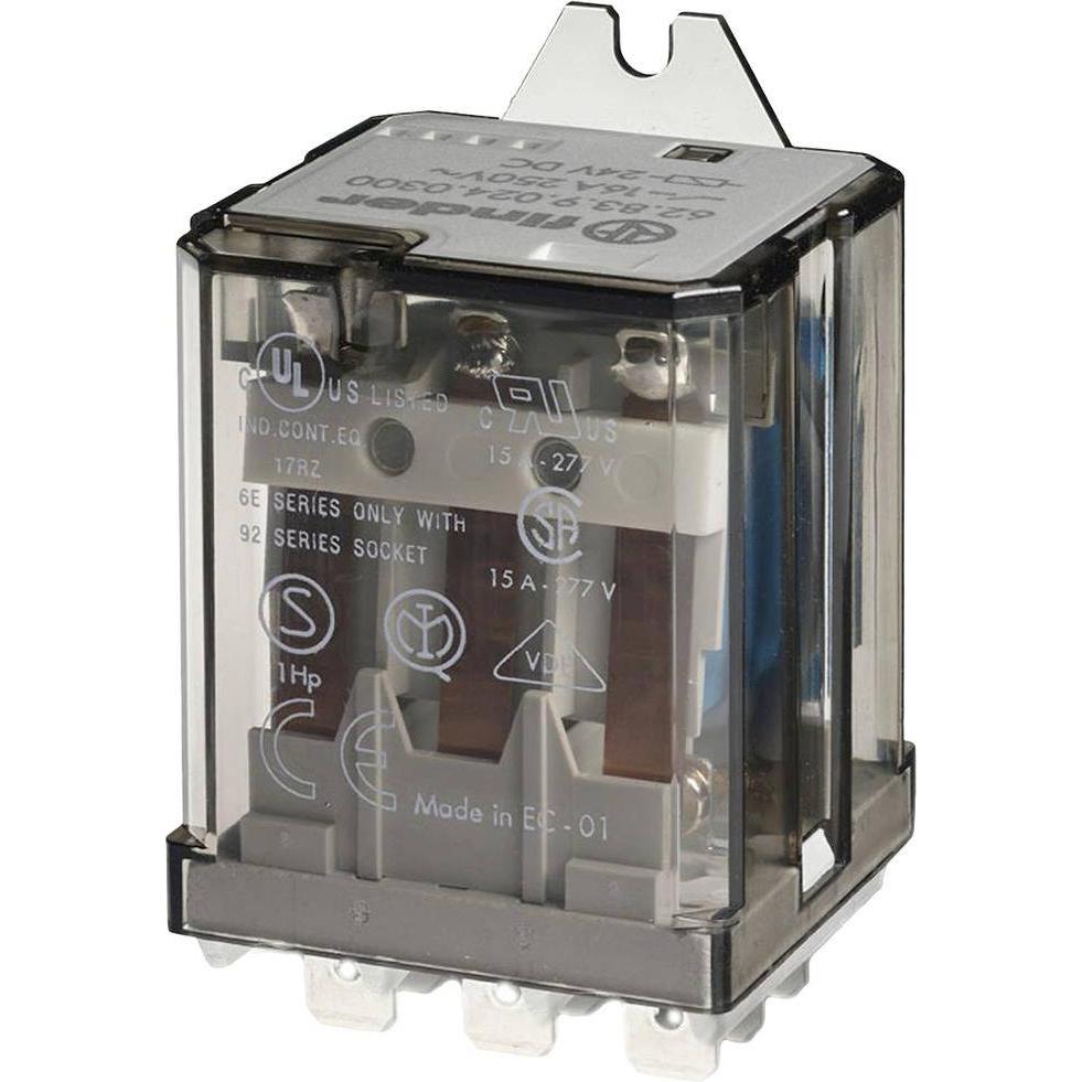 Finder 62.83.8.230.4300 Steckrelais 230 V/AC 16 A 3 Schliesser 1 St., Relais