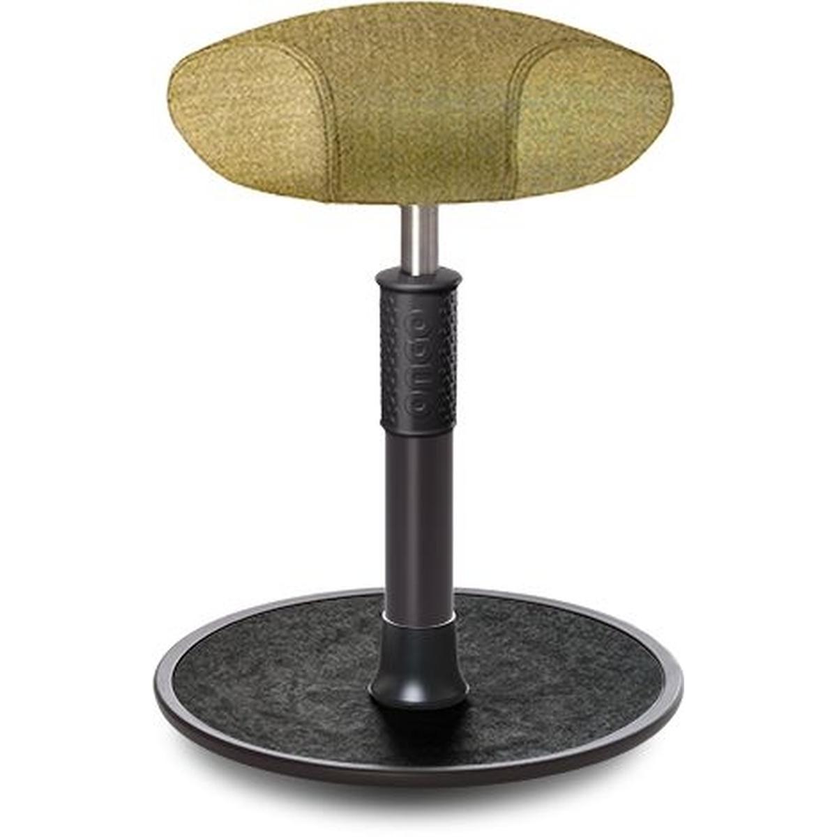 Ongo, Bürostuhl, Sitz- Stehhocker Free Regular Triangel Camira Rivet Senfgelb schwarz /schwarz