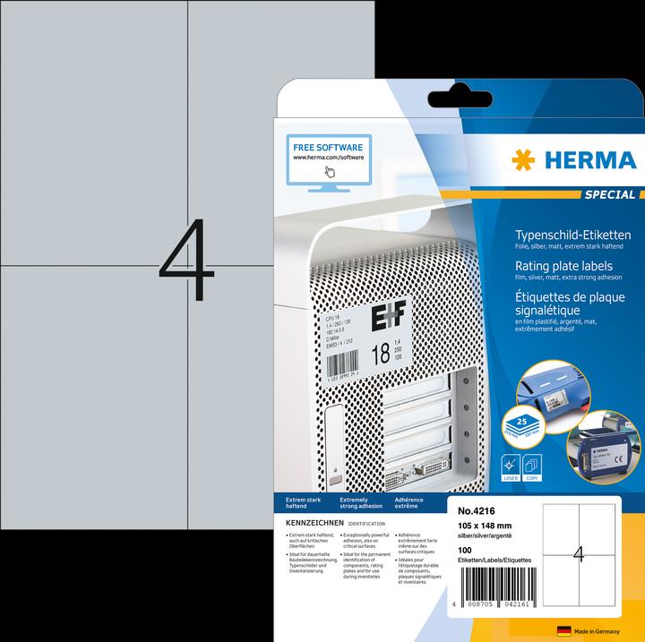 Immagine prodotto Herma Etichette per targhette A4