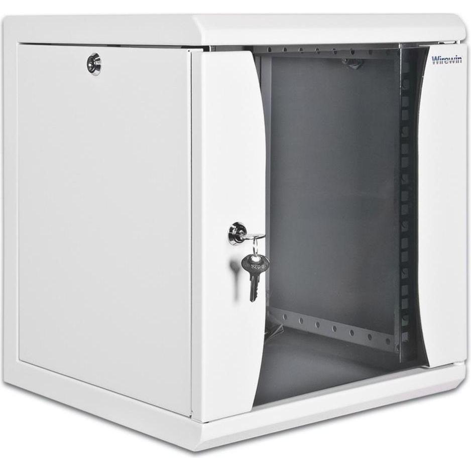 Wirewin Contenitore da parete da 10/"", monoblocco, grigio RAL7035, contenitori 6U (Rack da 19 pollici), Armadio rack, Grigio