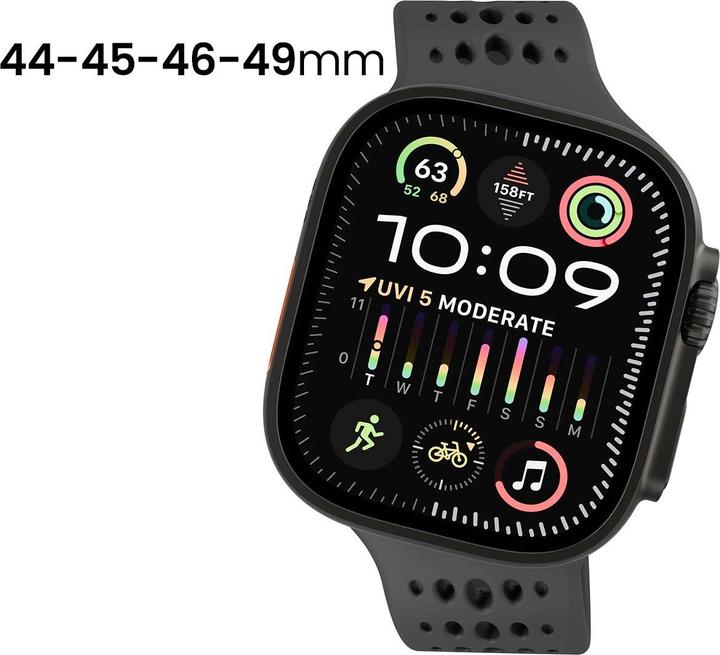 Actual product image Decoded Armband Ares O Apple Watch 44–49 mm Silikon (Silicone)