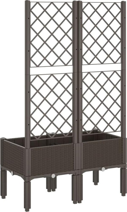 Actual product image VidaXL Planter with trellis PP