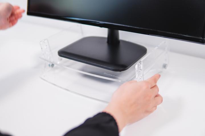 Actual product image Bakker Elkhuizen Monitor standQriser1303126550kghen adjustabletransparent (Table, 30", 10 kg)