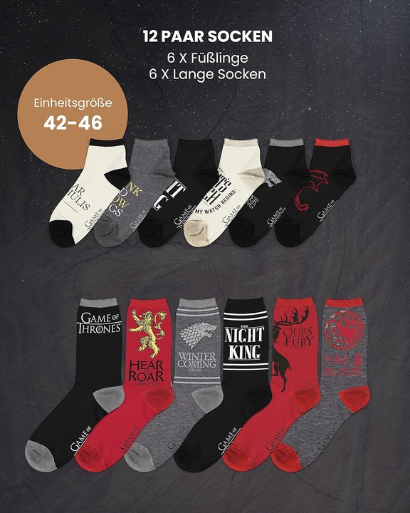 Image du produit Sockswear Game of Thrones (42 - 46)