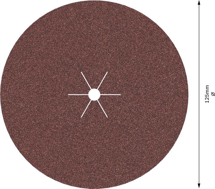 Actual product image Bosch Professional Zubehör PRO F460 sanding sheet, G40, G60, G80, G120, G180, 125 mm, 5 pcs. (120, 180, 40, 60, 80)