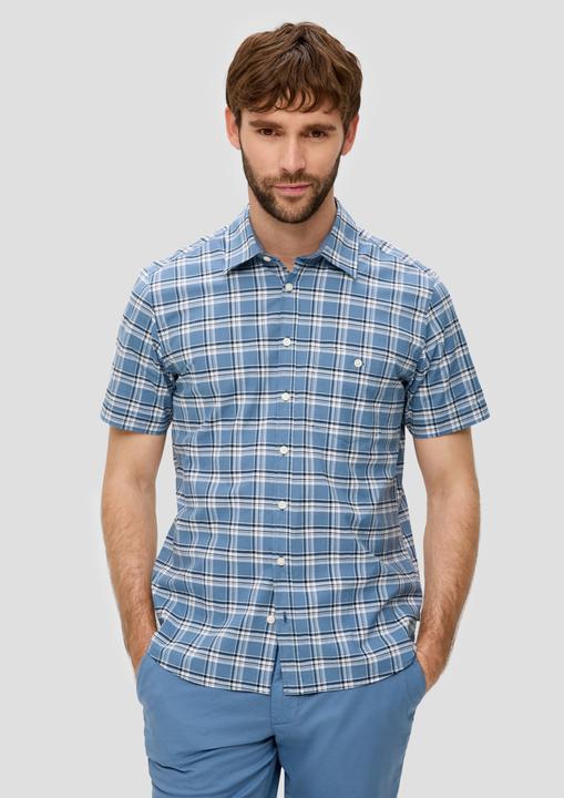 Actual product image S.Oliver Hemd Kurzarmhemd mit Karomuster (S)