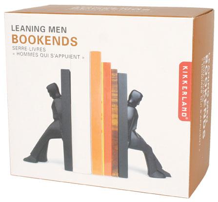 Actual product image Kikkerland Bookends Leaning Men (BE01L) (20 x 9 x 10 cm)