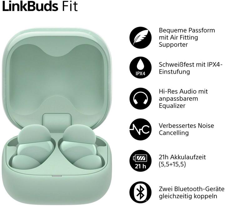 Actual product image Sony LinkBuds Fit (NC, 5.50 h, Wireless)