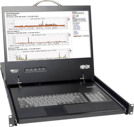 Produktbild Eaton TIPPLITE NetCommander 16-Port Cat5 1U Rack-Mount Console KVM Switch with 48,26cm 19Zoll LCD