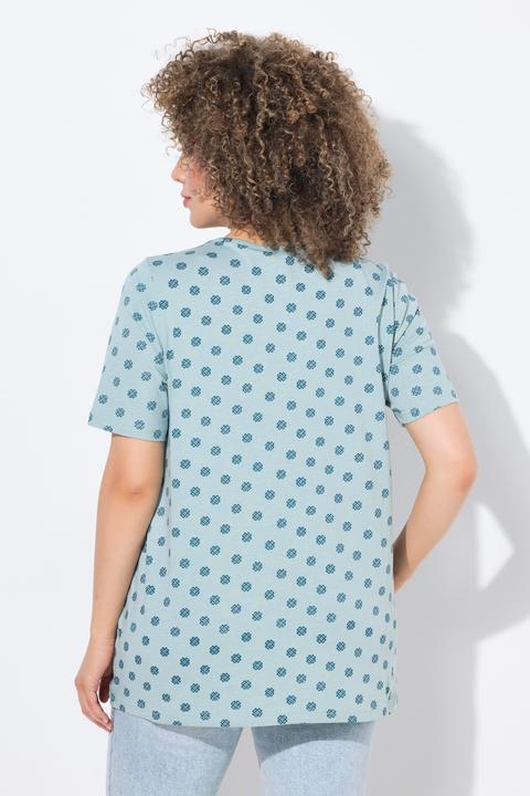 Produktbild Ulla Popken T-Shirt, Biesen, A-Linie, V-Ausschnitt, Halbarm (56)