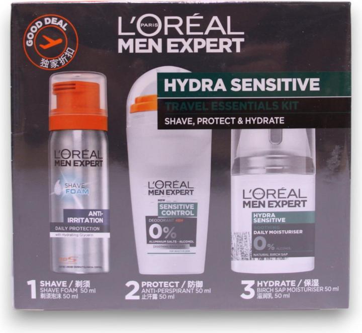 Produktbild L'Oréal Paris L'Oreal Men Expert Hydra Sensitive Intense Fortifying Gift Set (Gesichtspflege set)