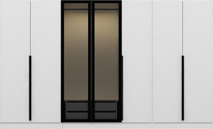White, Wave, Black, Glass