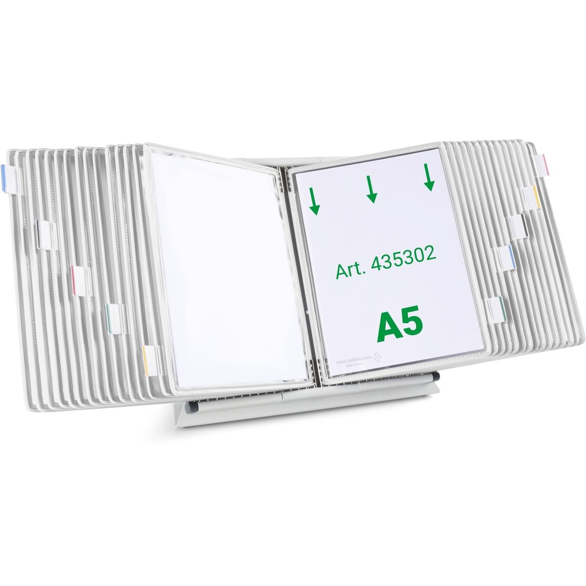 Tarifold, Informationsschild, Sichttafelsystem 435302 DIN A5 weiss mit 30 St. Sichttafeln