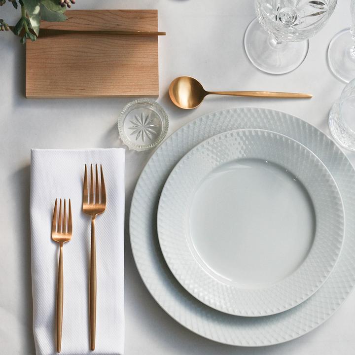 Produktbild Lyngby Rhombe Tiefer Teller 23 Cm - Weiss (1x, 23 cm)