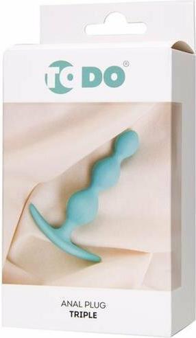 Produktbild Marka Niezdefiniowana ToDo by Toyfa Anal Plug Triple, Silikon, mint, 10,5 cm, O 2,4 cm