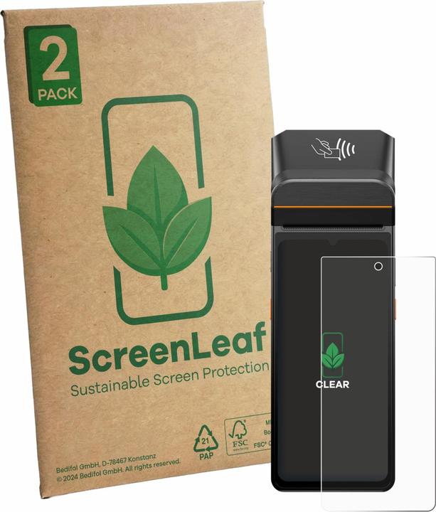 Produktbild ScreenLeaf Schutzfolie für Brainsport myPAD nachhaltiger Displayschutz Display Schutz Folie Klar Transparent