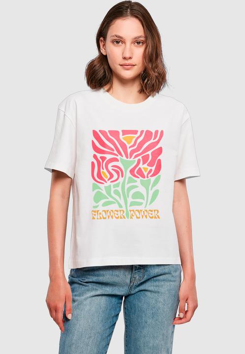 Produktbild Merchcode Ladies Flower Power Tee - 192855 (M)
