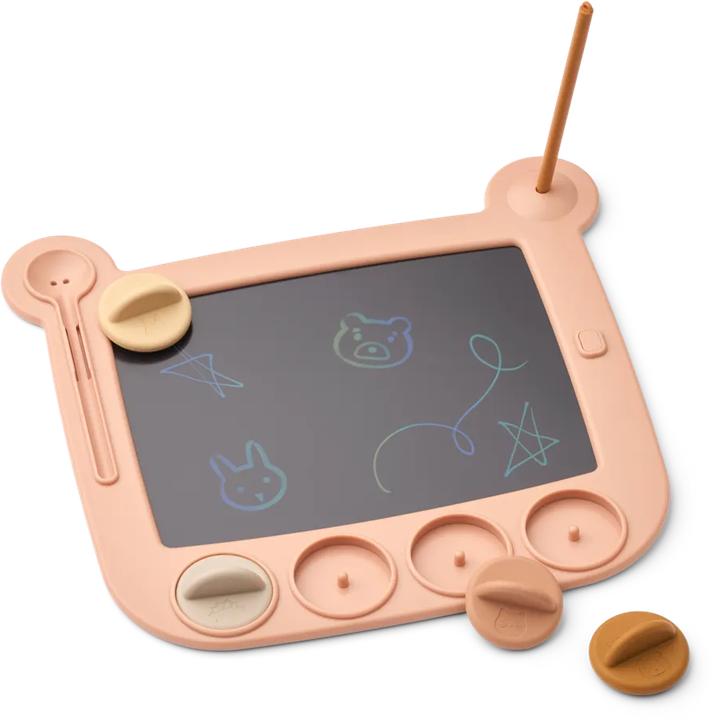 Actual product image Liewood Zeichentafel LCD Venzora mit Stempleln Pale Tuscany Multi Mix