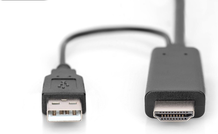 Actual product image Digitus 4K HDMI Adapter Cable - HDMI to DisplayPort (2 m, HDMI)