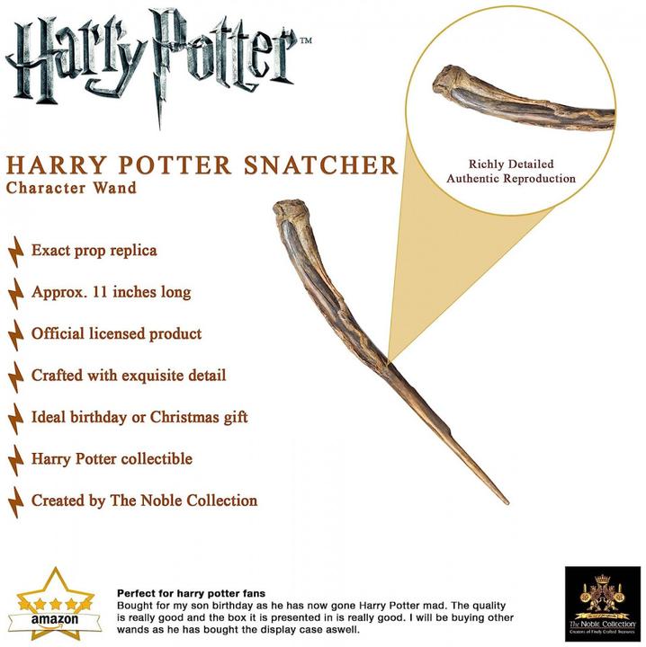 Actual product image Noble Collection Harry Potter Zauberstab Harry Potter Zerbrochener Zauberstab