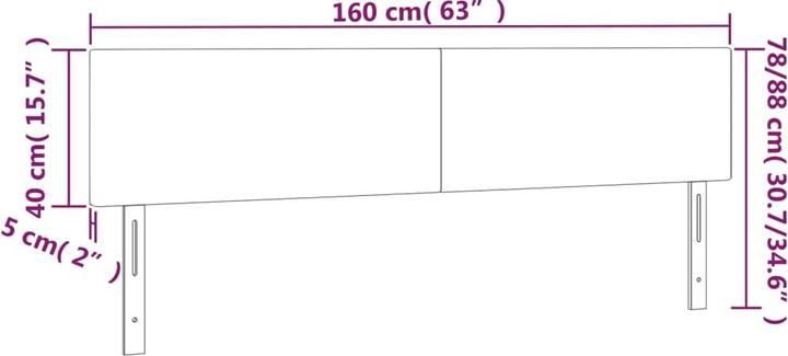 Image du produit VidaXL Loretta (160 x 5 x 88 cm)