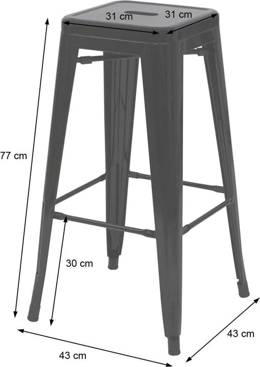 Actual product image Swisshandel24 Counter stool