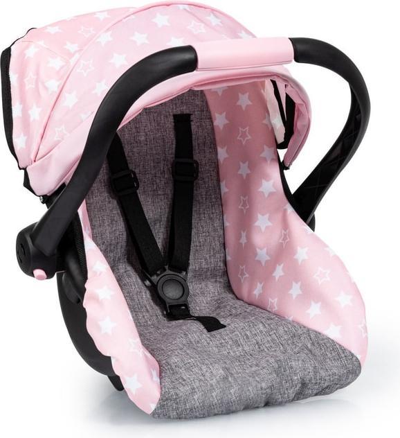 Actual product image Bayer Puppen-Autositz - rosa/grau mit Sternchen