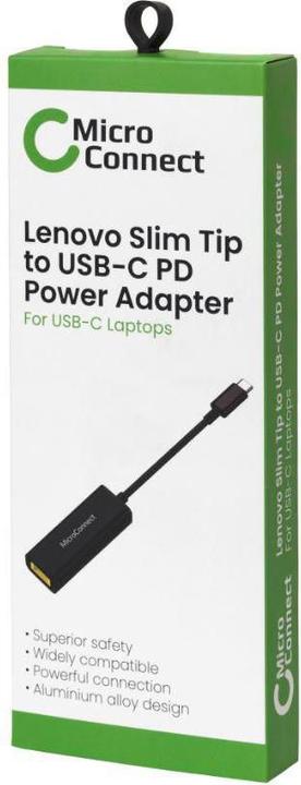 Actual product image MicroConnect USB C to Square Lenovo Plug (USB 3.1)