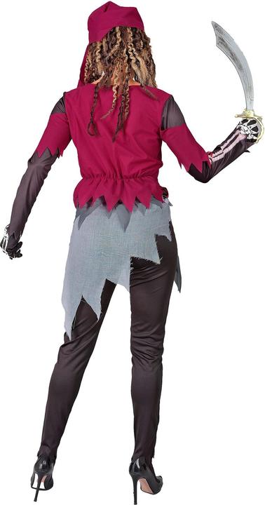 Actual product image Widmann Pirate skeleton ladies' costume shirt with corset and skirt, leggings, headscarf (XL)