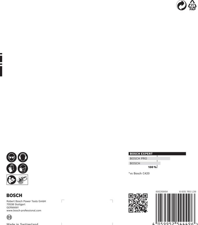 Actual product image Bosch Professional Zubehör EXPERT C470 Sandpaper set for random orbital sander, 150 mm, multi-hole, G 60/120/240, 6 pcs. (60, 240)