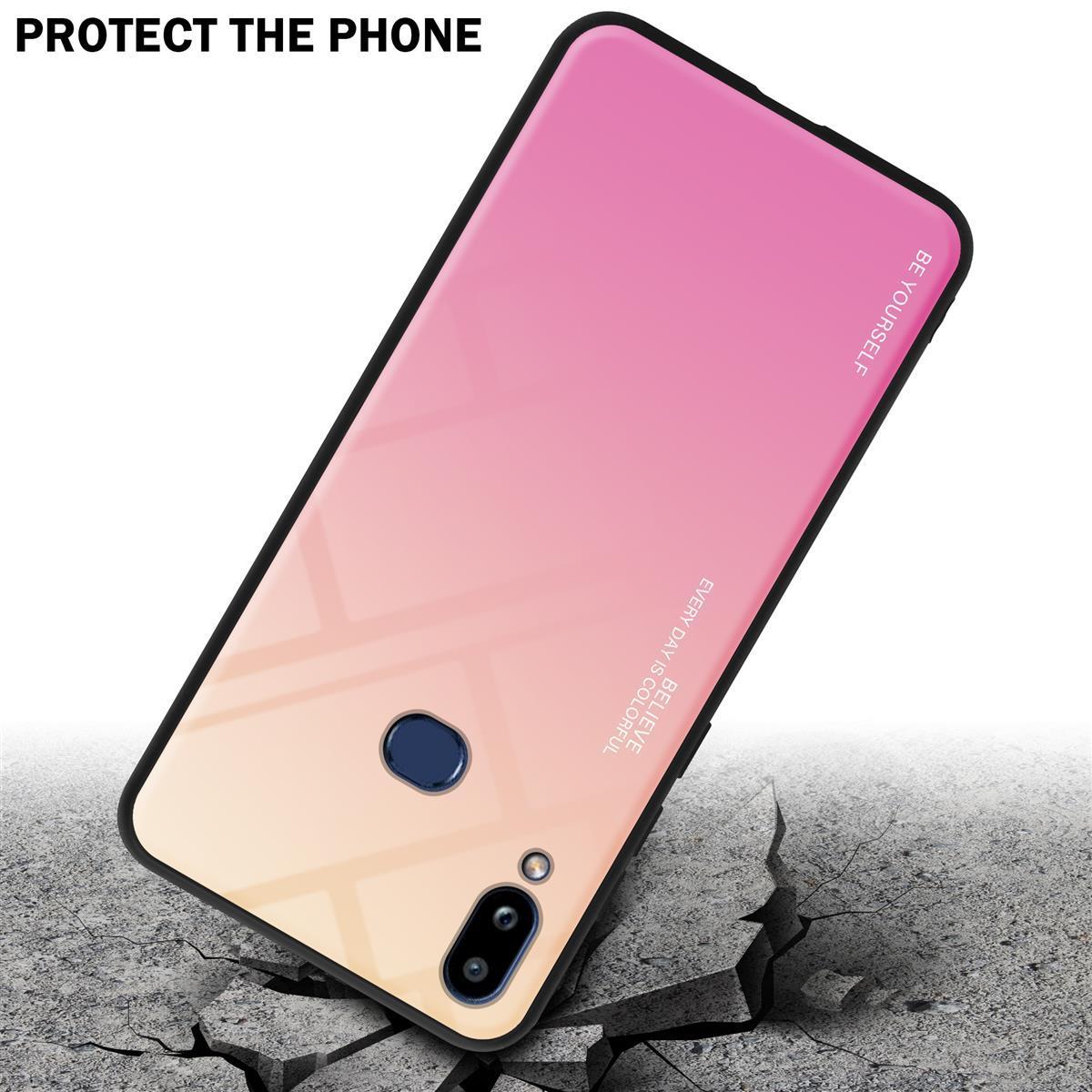Thumbnail - Cadorabo TPU 2 Farben Glas Cover (Samsung Galaxy A10s), Smartphone Hülle, Schwarz