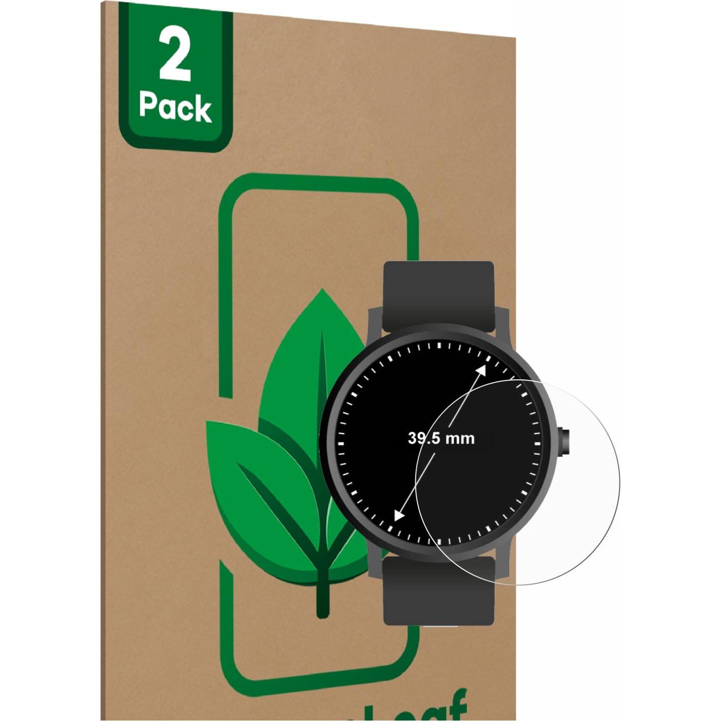 ScreenLeaf Schutzfolie nachhaltiger Displayschutz Displayschutzfolie Folie Klar Transparent, Smartwatch Schutzfolie, Tra...