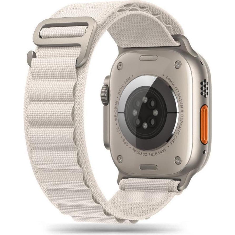 Tech-Protect NYLON PRO UHR 4 (Textil, Apple Watch SE, Apple Watch Ultra, Apple Watch Ultra 2), Uhrenarmband, Braun