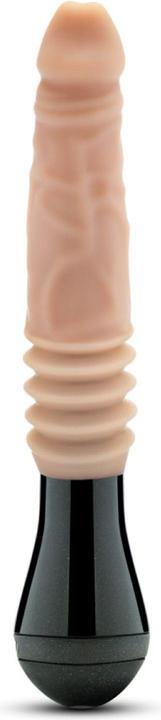 Actual product image Blush Dr. Skin Silikon Dr. Knight Stossender und vibrierender Dildo Beige