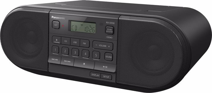 Actual product image Panasonic RX-D550E-K (FM, KW, Bluetooth)