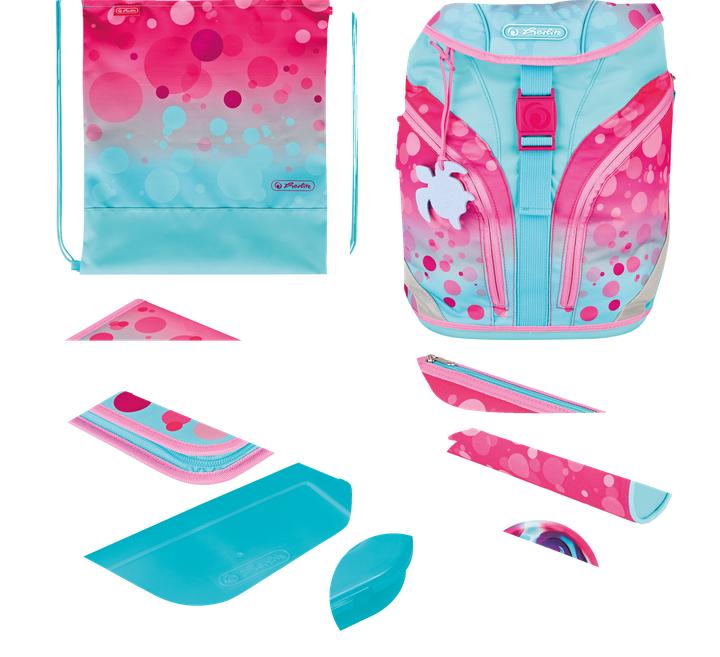 Actual product image Herlitz Primary school r. SoftLight Plus GREENline Pink Bubbles (16 l)