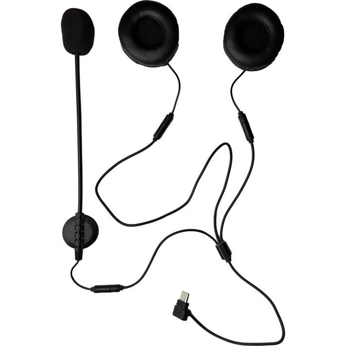 Ejeas, Radio + Interfono per moto, Type C headset for motorcycle helmet for K1/MS8/MS20 intercom HIFI-M4H