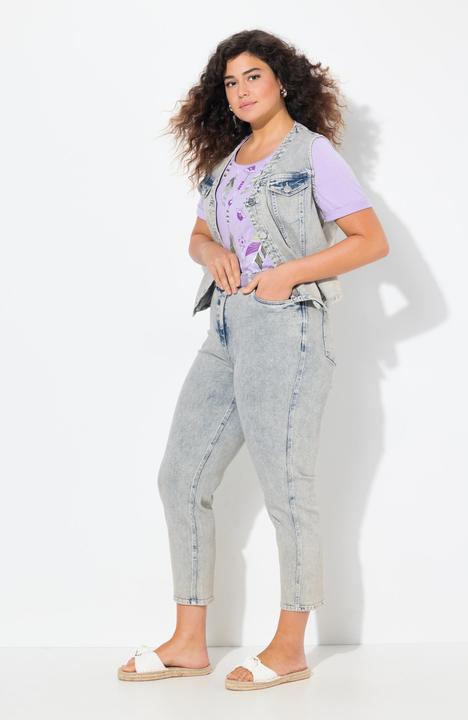 Image du produit Ulla Popken Jean Mom jambe carotte, taille confortable (44)