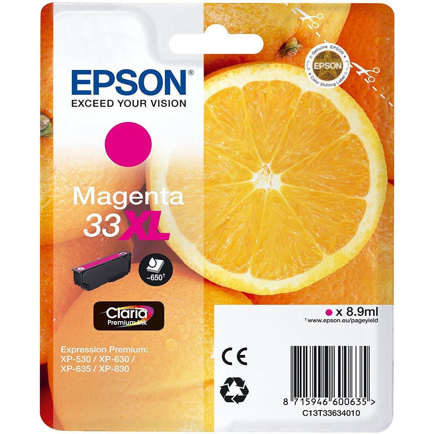 Thumbnail - Epson, Druckerpatrone, 33XL Claria Premium (M)