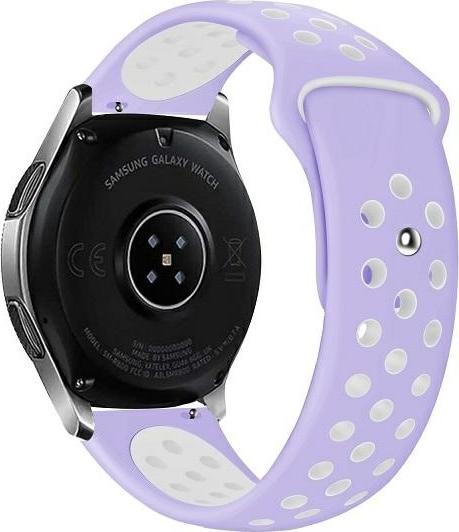 Image du produit Beline pasek Watch 20mm Sport Silicone fioletowo-biały boîte violette/blanche (20 mm, Silicone, Matières plastiques)