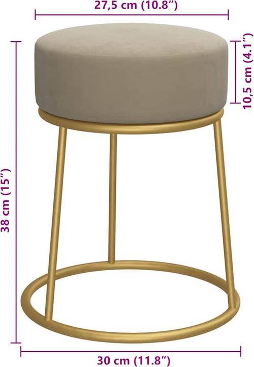 Actual product image vidaXL Stool