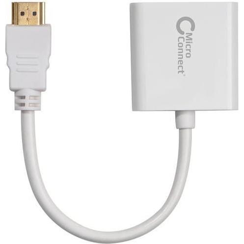 Thumbnail - MicroConnect HDMI zu (VGA, 12 cm), Data + Video Adapter, Weiss