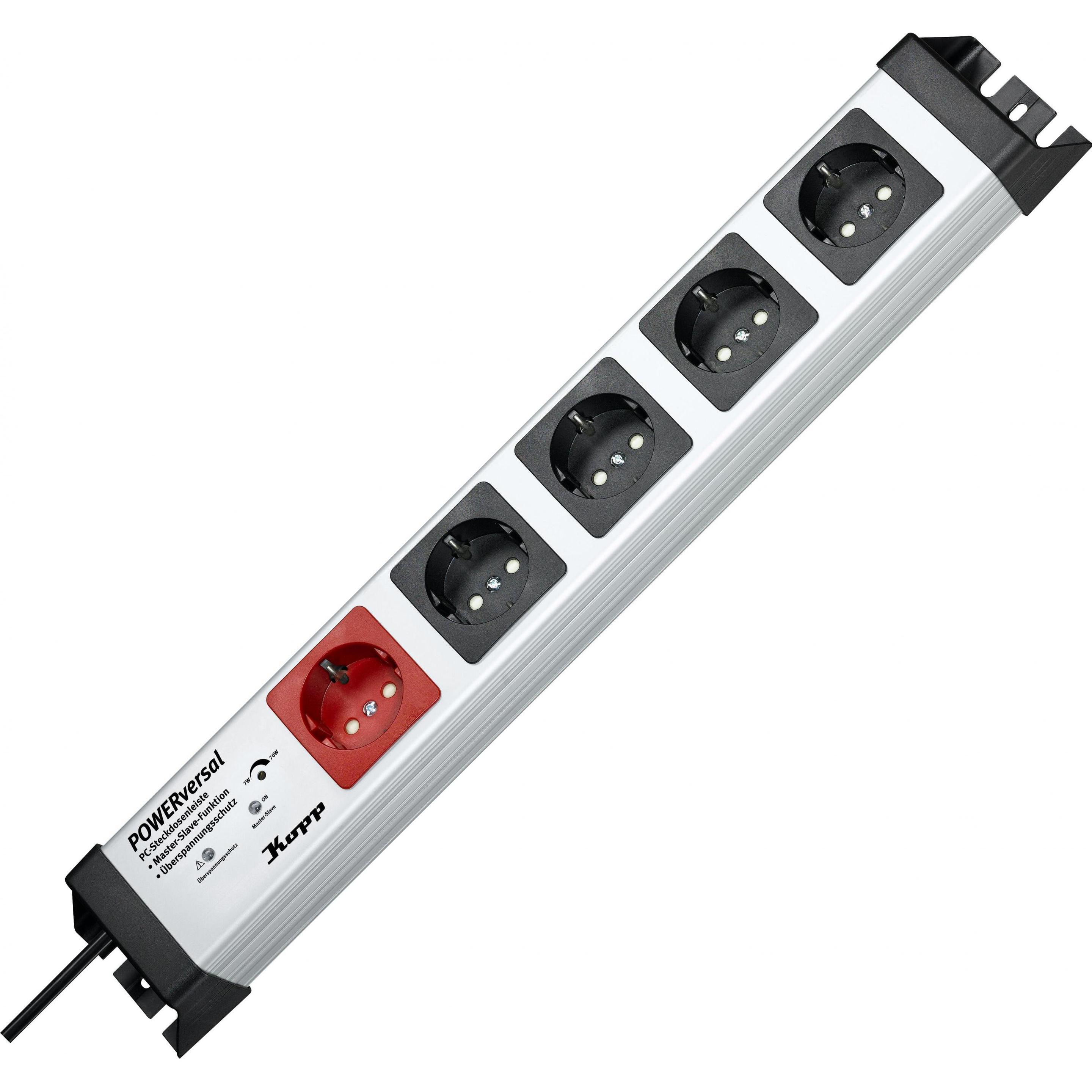 Kopp, Steckdosenleiste, POWERversal 1+4-fach (5 x, 1.40 m)