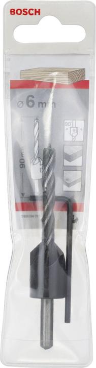 Produktbild Bosch Professional Zubehör Holzspiralbohrer mit 90°-Senker, 6 mm, 16 mm (6 mm)