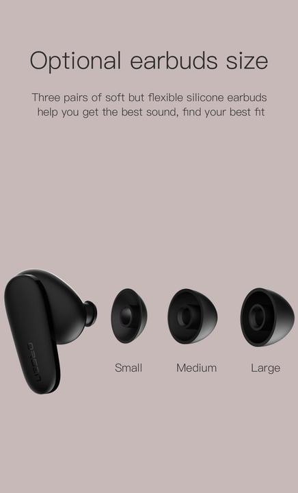 Actual product image Orsen T3 Bluetooth Earphones juodas (6 h, Wireless)