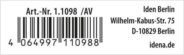 Valeurs nutritives et ingrédients Idena Classeur à anneaux Eco A4 2 anneaux blanc FSC-Mix Eco (A4, 20 mm, 1 pcs)