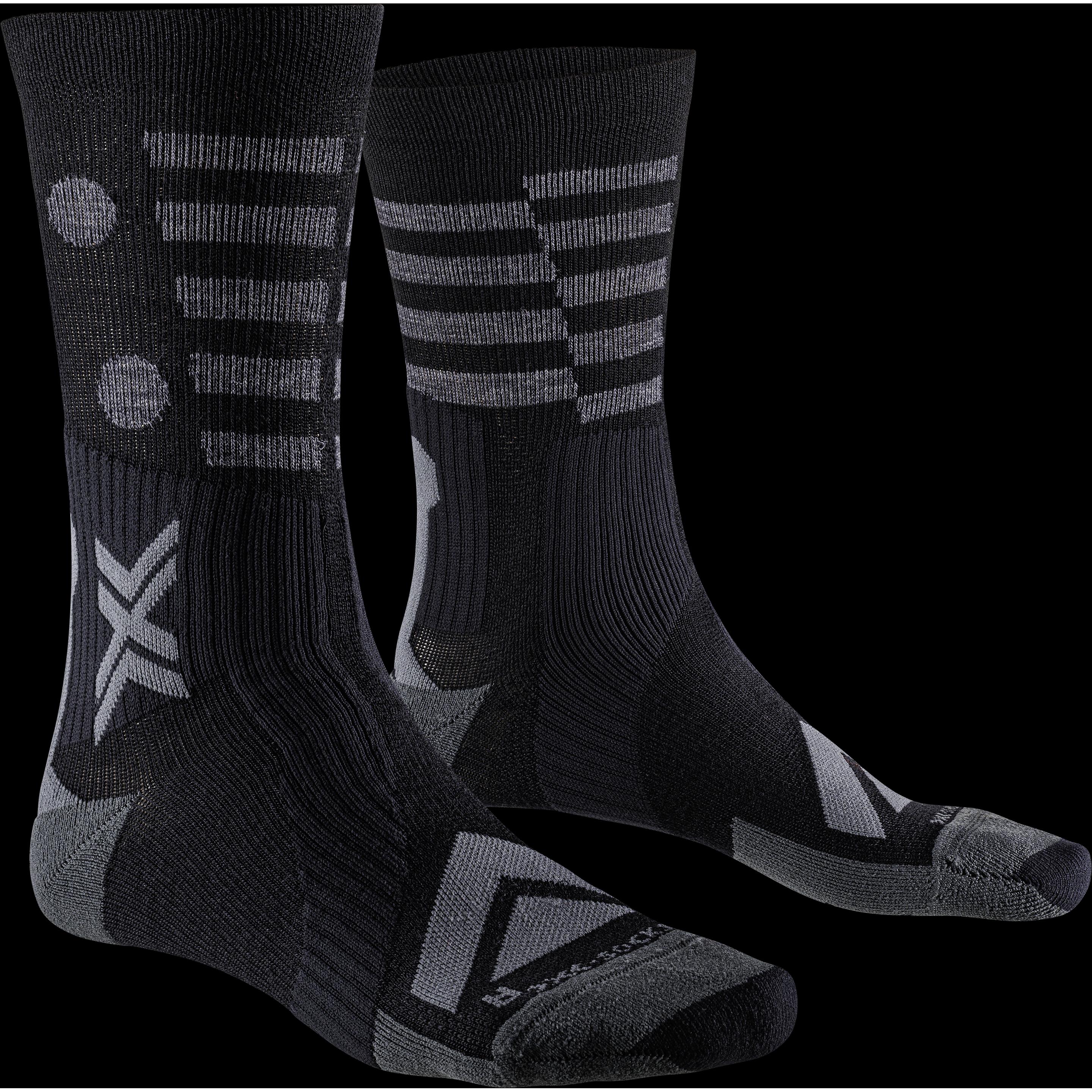 X-Socks, Herren, Sportsocken, Gravel Perform Merino Crew (35 - 38), Schwarz
