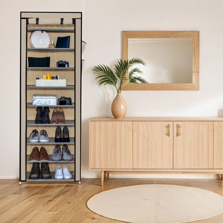 Actual product image Intirilife Faltbarer Stoffschrank (58.28 x 28 x 170 cm)