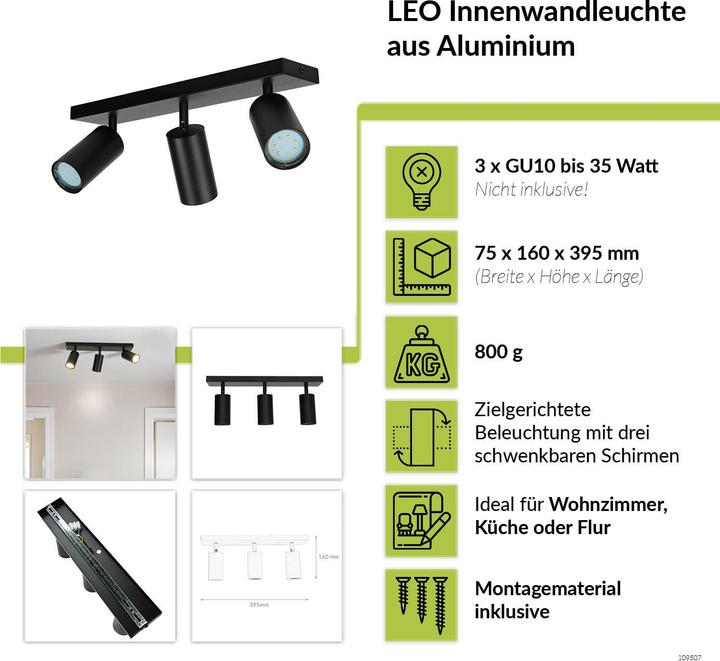 Immagine prodotto Licht-Erlebnisse Riflettori puntati su Leo (GU10)